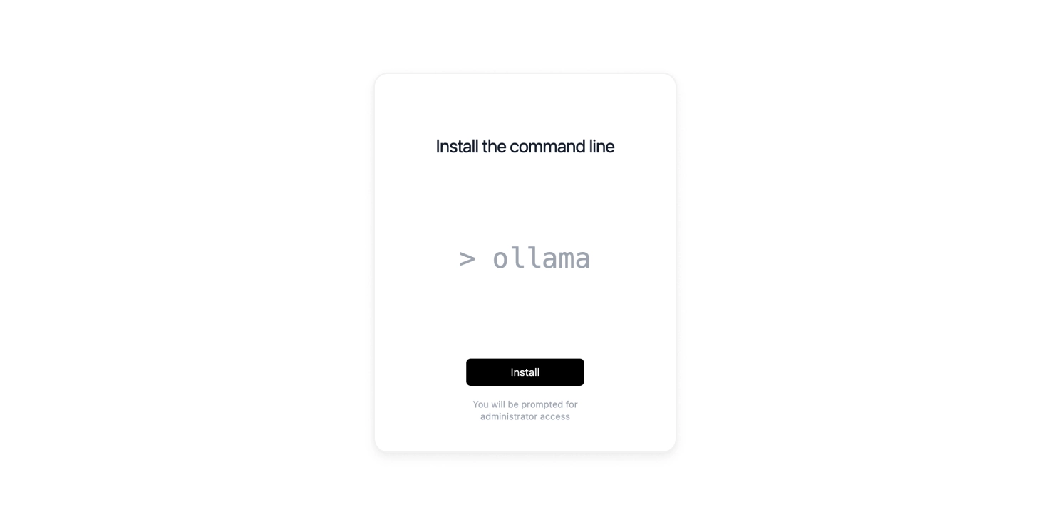Install Command Line Tools