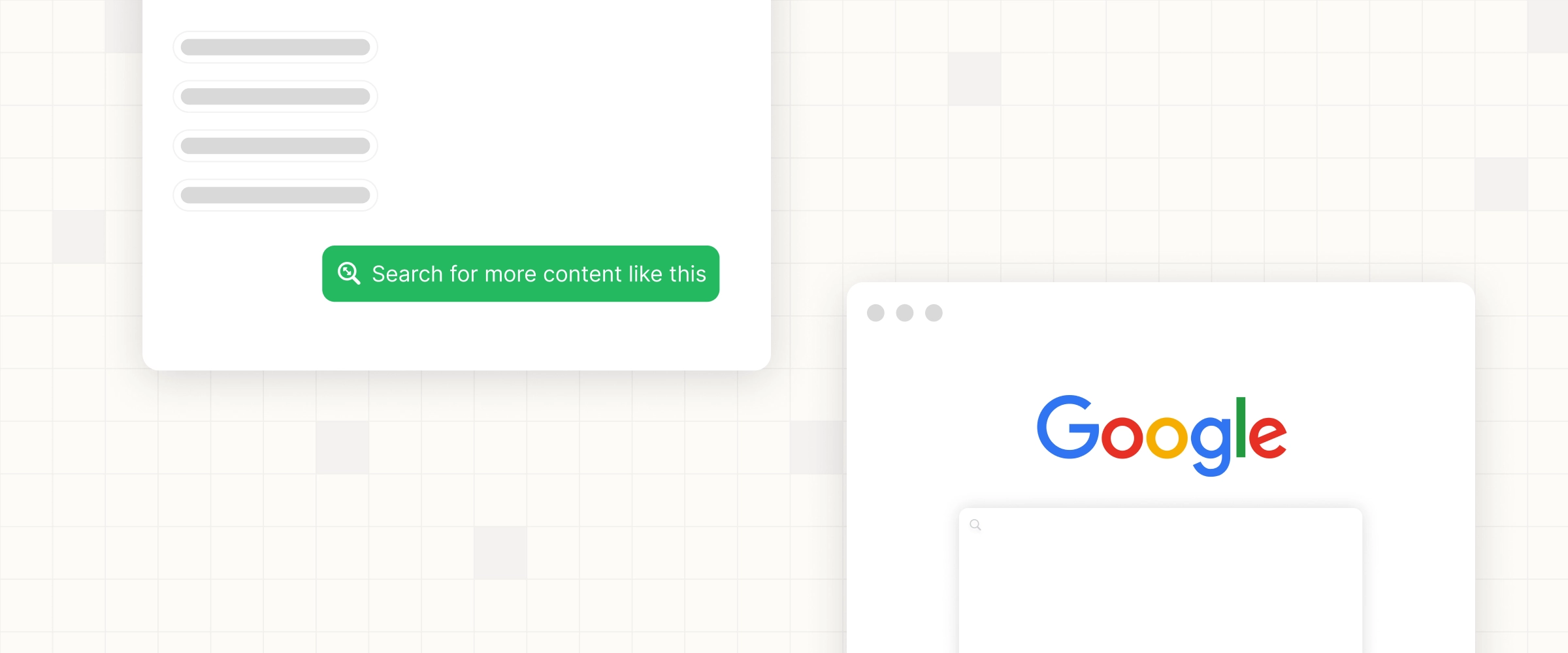NativeMind automatically opens a new tab and enters Google search
